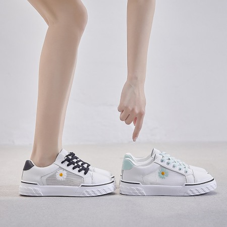 Breathable Basic White Shoes Women Summer New Student Thick Bottom Shoes Women's Platform Shoes